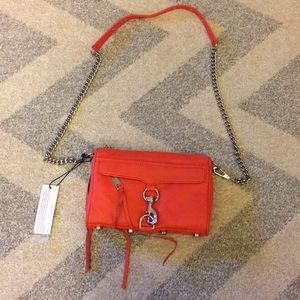NEW Rebecca Minkoff Mini Mac Blood Orange